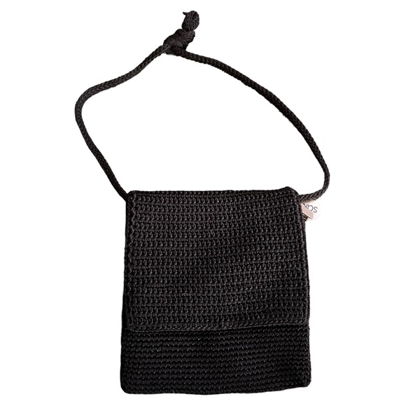 The Sak Handbags - The Sak Black Shoulder Bag, Black, Handmade Small Purse